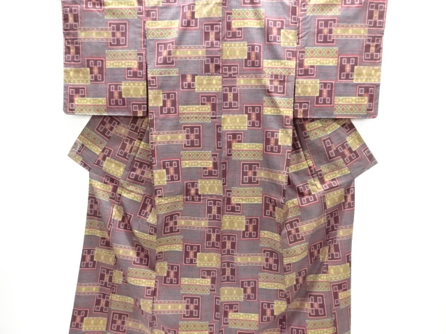 Japanese Kimono / Tsumugi Omeshi Silk